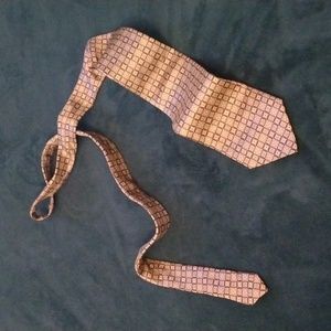 Gianni Viera Gold/Black Foulard Silk Tie (Made in Italy)